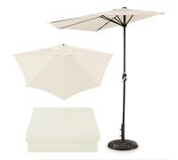 Generico Telo di Ricambio Ombrellone, Half Round Umbrella Ricambio Top