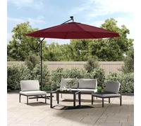 Generico Telo di Ricambio per Ombrellone a Sbalzo Rosso Bord¨° 300 cm,Rosso Bord¨°,1.27kg,313809