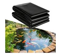 Generico Telo di Rivestimento per Laghetto in HDPE Nero 1x2.5m/3.28x8.20ft,Robusto e a Prova di Perdite, Adatto per Giochi d'Acqua da Giardino, Fontane, Cascate,ECC