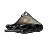 Generico Telo Impermeabile Trasparente con Occhielli 3.0m 3.5m 4.0m 4.5m 5m 5.5m 6m 6.5m Telone Retinato 400g/m² Teloni Protettivo Multiuso per Auto, Barche, Piscina, Giardino(Nero,4.5x7.5m)