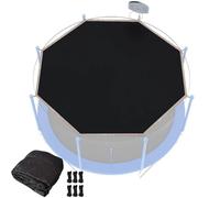 Generico Telo Parasole per Trampolino 6ft, 8ft, 10ft, 12ft, 14ft, 16ft - Copertura con Ombreggiatura al 90% - Tenda per Trampolino da Esterno in Rete Traspirante per 6 O 8 Pali(12ft-6)
