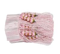 Generico Telo per il della porta,Telo per il pannello della porta, Elegante drappo per, Pannello per finestra, tende in filo con disegno a rosa, divisorio per la stanza con nappe per della, decoraz