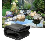 Generico Telo per Laghetto HDPE 0.12mm Rivestimento per Laghetto 2x2m 2.5x2.5m 3x3.0m 3.5x3.5m 4x4.0m Flessibile Membrana Rinforzata per Fontane e Giardini Acquatici in Molte Forme(6x6.5m)