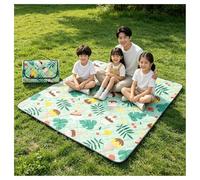 Generico Telo per Picnic Tappetino da Picnic Impermeabile 3 Strati - Coperta Portatile Pieghevole con Sacchetto da Trasporto, Telo Mare Anti Sabbia Leggero per Campeggio, Spiaggia, Prato2mx2m(A)
