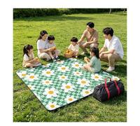 Generico Telo per Picnic Tappetino da Picnic Impermeabile 3 Strati - Coperta Portatile Pieghevole con Sacchetto da Trasporto, Telo Mare Anti Sabbia Leggero per Campeggio, Spiaggia, Prato2mx2m(D)