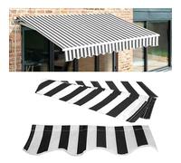 Generico Telo per Tende da Sole Ricambio, Tessuto di Ricambio, Impermeabile, Resistente ai Raggi UV, Copertura avvolgibile in Tessuto per terrazza, Balcone, Cortile(280x200cm)