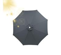 Generico Telo ricambio ombrellone & - Protezione UV UPF 50+, tessuto poliestere resistente intemperie per telai 6/8 stecche, sostituto ideale giardino, terrazza, spiaggia, piscina