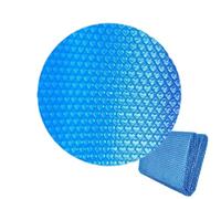 Generico Telo Solare Piscina Rotonda 300cm, Copertura Piscina Fuori Terra Cuori Bolla, Telo CopriPiscina in Pe Spesso, Antipioggia Impermeabile, Cuori Blu