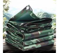 Generico Telone di Impermeabile con Occhielli 2m 2.5m 3.0m 3.5m 4.0m 4.5m 5m 5.5m 6m 6.5m Telo Multiuso Mimetico 420g/m² per mobili da Giardino, Legno(4.5x8m)