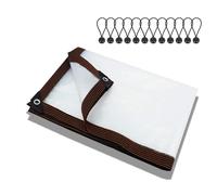 Generico Telone Trasparente Telo Resistente alle Intemperie Teloni PVC con Occhielli 2x3.0m 2.5x6m 3x7m 3.5x4.0m 4x4.0m 5x5m Telone Impermeabile Trasparente per Piante Serra Pet Hutch(4x14.0m)