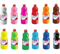 Generico Tempera Pronta Superlavabile, Set da 12 Colori Assortiti