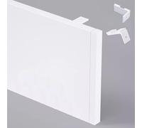 Generico Tenda a mantovana Decorativa in Alluminio, Tenda Oscurante Bianca per Bagno, finestre a bovindo e Soggiorno, Senza binari necessari, Altezza 14 cm, Lunghezza 6,5 m/21,3 Piedi