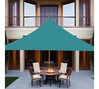 Generico Tenda A Vela Triangular Impermeabile, 2x2x2m 3x3x3m 4x4x5.7m 5x5x5m, Vela Ombreggiante Protezione Raggi UV Parasole, per Piscine, Giardini, Tettoie per Auto, con Corda(Lakeblue,4x4x5.7m)