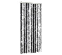 Generico Tenda Antimosche Grigia e Nera 56x185 cm in Ciniglia,Casa e Giardino,Arredo,Trattamenti per finestre,Rete per zanzare,Grigio,1.1 KG,377325