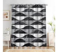 Generico Tenda Astratto Tende Oscuranti - Linee Tende per Interni, 2 Pezzi Tendeper Interni, per Camera da Letto, Cucina, Soggiorno con Occhielli L 91.5 x A 214 cm O4714