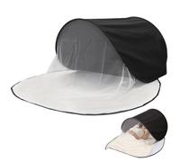 Genérico Tenda Da Campagna Intorno Alla Testa: Tenda Pieghevole Bloccando La Luce, per Il Riposo Traspirante A Prova Di, Cappuccio Da Viaggio, Portatile per Rilassarsi All'ora