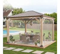 Generico Tenda da Campeggio Pannelli Laterali Trasparenti, Copertura Antipioggia Antivento di Grosso Spessore | For serra da balcone, pannello for terrazza ad alta trasparenza con bordi rinforzati e occhielli in alluminio(3ft*10ft)