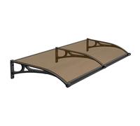 Generico Tenda da Sole Trasparente per Esterni - Ampia Tenda da Sole in Alluminio per Porta d'ingresso - Riparo dalla Pioggia per Patio Esterno, Protezione dai Raggi UV e dalla Neve, Tenda da Sole in