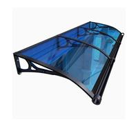 Generico Tenda da Sole Trasparente per Esterni - Tenda Curva in policarbonato per Porta d'ingresso - Protezione UV e Pioggia, Copertura per Patio Resistente alle intemperie (80x130 cm) - Riparo Ester