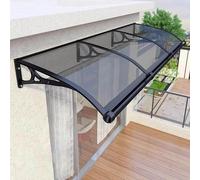 Generico Tenda da Sole Trasparente per Esterni - Tenda da Sole Impermeabile in Alluminio per Esterni - Tettoia per Porta con Protezione UV e Telo Antipioggia in policarbonato Multicolore per Veranda,
