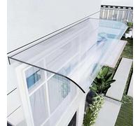 Generico Tenda da Sole Trasparente per Esterni - Tenda da Sole Impermeabile Trasparente per Esterni - 50x360 cm Protezione da Sole e Pioggia per patii, balconi, Garage - Elegante Riparo per la Porta