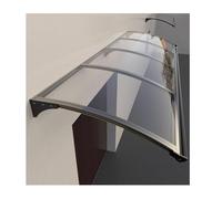 Generico Tenda da Sole Trasparente per Esterni - Tenda da Sole Resistente in policarbonato Trasparente per Porte e finestre, 100x360 cm (39,4x142 Pollici) - Elegante Riparo per verande e patii, Massi