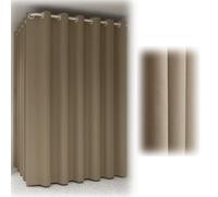 Generico Tenda da spogliatoio a Parete con Tende Marroni e Asta Nera, divisori Personalizzabili per la Privacy nello spogliatoio (Asta Nera da 115 cm/45,3 Pollici)