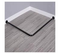 Generico Tenda da spogliatoio a Parete con Tende Marroni e Asta Nera, divisori Personalizzabili per la Privacy nello spogliatoio (Asta Nera da 120 cm/47,2 Pollici)