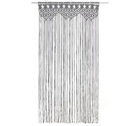 Generico Tenda macramè Antracite 140x240 cm in Cotone,Antracite,3.06kg,323995