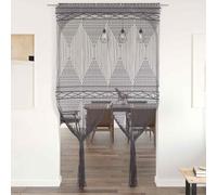 Generico Tenda macramè Antracite 140x240 cm in Cotone,Antracite,3.97kg,323996