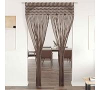 Generico Tenda macramè Grigio Talpa 140x240 cm in Cotone,Grigio Talpa,2.45kg,323979