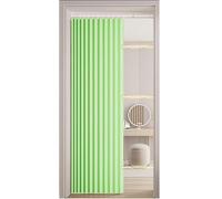 Generico Tenda Magnetica A Fisarmonica - Opaca, Tenda Scorrevole per Armadio, Tenda Divisoria Termica, Protezione dal Freddo per Camere da Letto, Camerette con Asta Telescopica,Verde,W120xH200cm