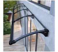 Generico Tenda Parasole Trasparente per Esterni in Alluminio Resistente ai Raggi UV per Porta, Copertura Impermeabile per Patio, 100x160 cm, Tenda Parasole Resistente, Protezione per Esterni in polic