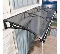 Generico Tenda Parasole Trasparente per Esterni - Tenda da Sole per finestre Esterne - Supporto in Alluminio, Telo ombreggiante e Copertura per Patio per Protezione da Pioggia e Sole, Struttura Ombre