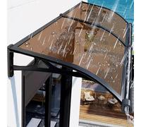 Generico Tenda Parasole Trasparente per Esterni - Tenda Parasole Impermeabile per Porte e patii con Protezione UV, Facile da installare, Regolabile da 100 a 360 cm, Protezione per Tutte Le Stagioni p