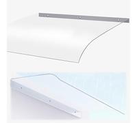 Generico Tenda Parasole Trasparente per Esterni - Tenda Parasole in policarbonato Resistente e Impermeabile - Protezione Trasparente Contro la Pioggia per Porte, finestre e Patio - Riparo Esterno (40