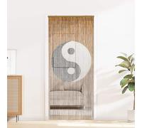 Generico Tenda per Porta Antinsetti Multicolore 200 x 100 cm bambù,Arredo,Trattamenti per finestre,Rete per zanzare-42030054