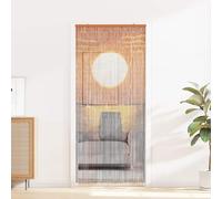 Generico Tenda per Porta Antinsetti Multicolore 200 x 90 cm bambù,Arredo,Trattamenti per finestre,Rete per zanzare-42030047