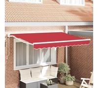 Generico Tenda Retrattile Rosso 350x200 cm Tessuto,Rosso,22.14kg,3329745