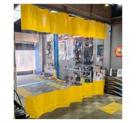 Generico Tende divisorie per Garage da Esterno - Vinile Resistente con Occhielli in Metallo per Patio, Giardino o Veranda - Resistenti alle intemperie, Facili da Lavare (Giallo, 3x4 m / 9,8x13,1 Pied