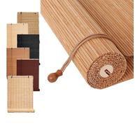 Generico Tende in Bambu da Esterno, Tenda A Rullo in bambù Naturale, Oscurante 70% Tapparella Avvolgibile Bamboo, Traspirante/Privacy Facile da Installare per Esterno/Interno/Finestre