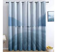 Generico Tende Oscuranti 2 Pezzi Pattinaggio Sul Lago L150 x A280 cm Tenda Oscurante Opache per Soggiorno Camera Da Letto, Tende Stampate per la Stanza dei Bambini