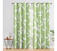 Generico Tende per Interni Foglia, Tenda Minimalist Moderno per Camera da Letto e Soggiorno, con Occhielli, Isolamento Termico, Tenda Oscurante 2 Pezzi 117 X 183 cm X&-18