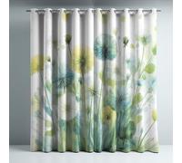 Generico Tende termiche isolanti bianco con pianta tarassaco, stile, con occhielli antiruggine, 2 pannelli per soggiorno e camera da letto, protezione dal freddo e dal calore, L 140 x A 280 cm