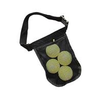 Generico Tennis Ball Holder Pouch - Polyester Mesh 26X35Cm 107G | Adjustable Belt Storage Bag | Table Tennis Baseball Pickleball Golf Sports Outdoor Portable Organizer