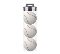 Generico Tennis Ball Storage Canister - Clear Cylinder Tube | Ergonomic Non Slip Handle, Durable Display Case For Pique Balls Pong Baseballs, Training Organizer For Sports And Pet Toys