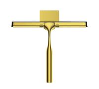Generico Tergivetro Multiuso for Doccia da 10'', Colore Dorato, Manico in Acciaio Inox, for Specchio da Bagno, Vetro, Auto(Golden 10inch)