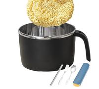 Generico Termica per Noodles - 1,35L con Coperchio e Manico, Acciaio a Doppia Parete per Pasta | Pentolino per Cucinare Noodles | per Escursionismo Camper Viaggi Ufficio Dormitorio Universitario