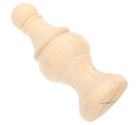 Generico Terminali Decorativi in Legno Massello Grezzo per Aste Tende e Montanti Letto, Pinnacoli Rotondi Dettagli Intagliati Stile Ponte Romano, Decorazione Versatile per Interni e Fai