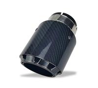 Generico Terminali Scarico 1 Pezzo Ultimo Design A 3 Strati Twill Lucido Silenziatori Auto Carbonio Punta Ugello Silenziatore Tubo Scarico Acciaio Inossidabile(1PC Inlet 63mm)